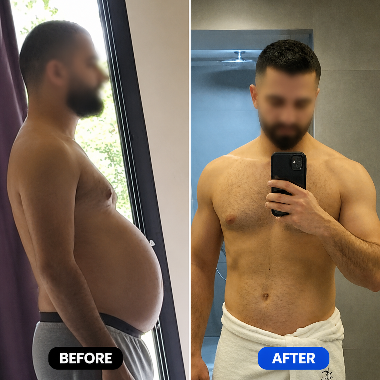 Hasan transformation after losing 8 kilograms