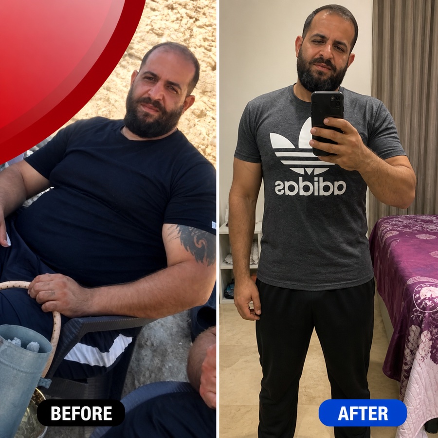 Mohamad transformation after losing 8 kilograms
