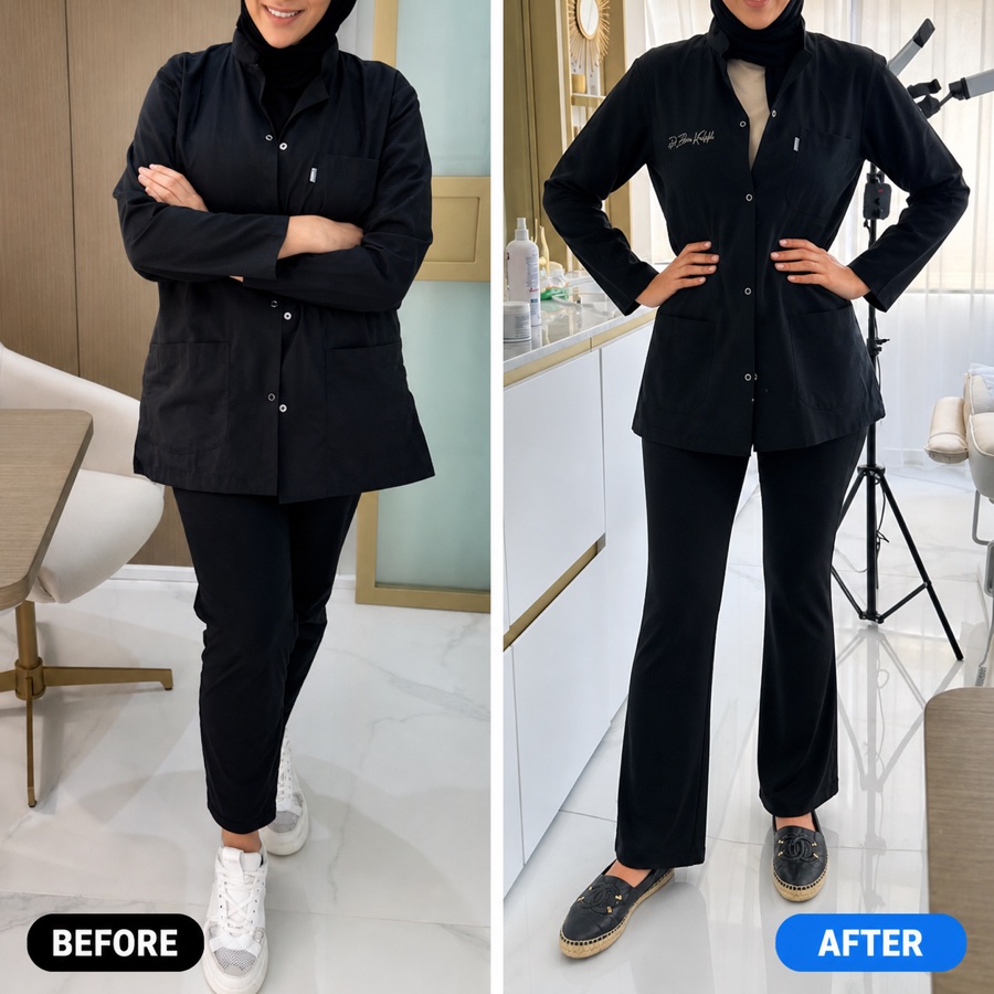 Zahra transformation after losing 8 kilograms